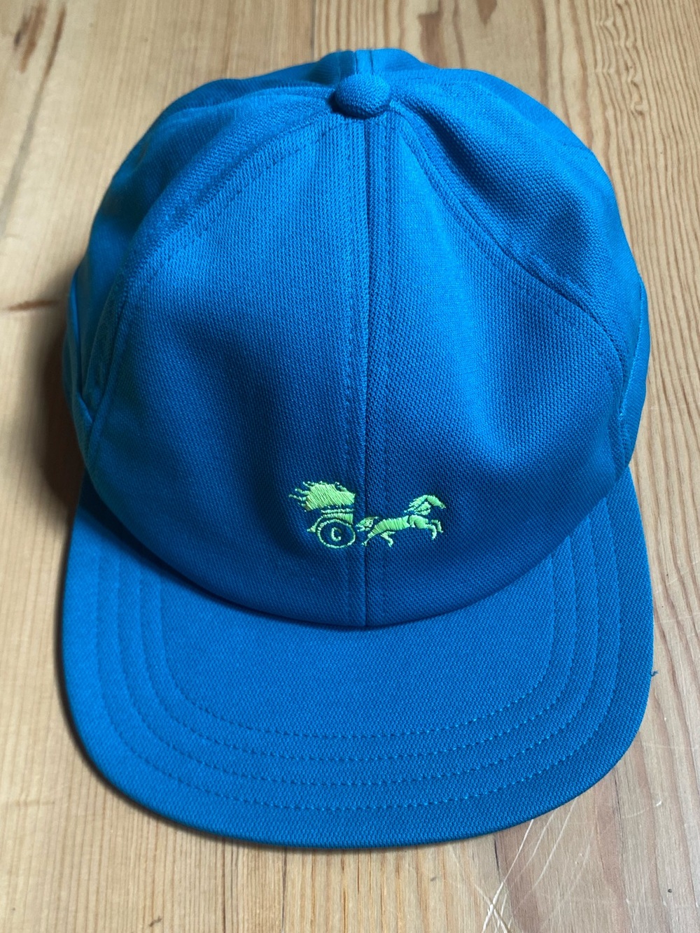 Blue Turquoise Ciele Baseball Cap Embroidered Chariot Logo Biking Cap Vintage